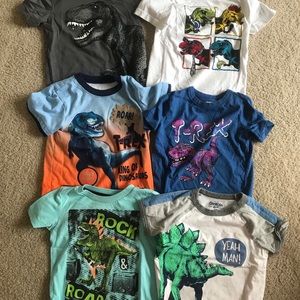 Toddler boy dinosaur t shirt bundle size 3T